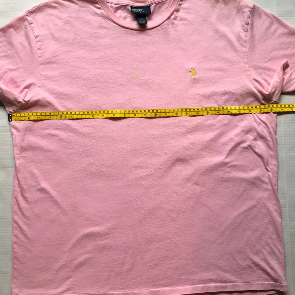 Polo Ralph Lauren Men’s Cotton Pink T-Shirt Size XL, excellent